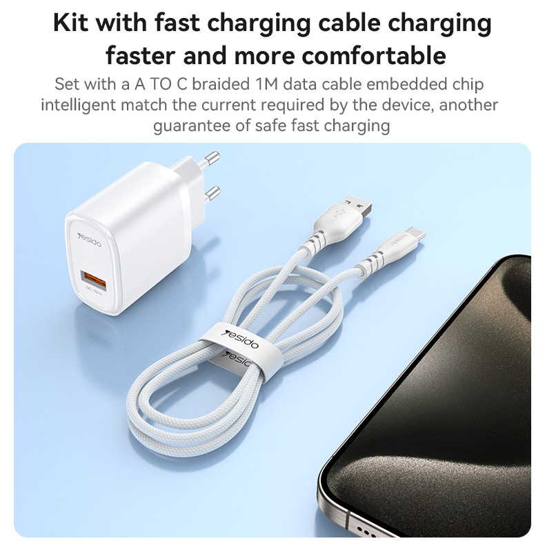 YC66 EU 18W Fast Charging Charger(USB Port) Details