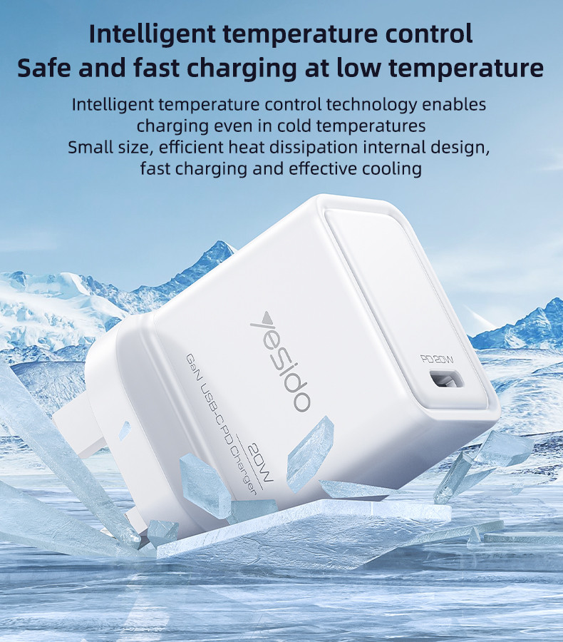 YC79 UK 20W GaN Fast Charging Wall Charger(Type-C Port) Details