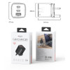 YC84 Low Temperatures 65W Fast Charging 2 USB-C & USB-A Three-port UK GaN Fast Charger
