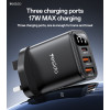YC86 Three Charging Ports 17W MAX Charging Smart Digital Display UK Digital Fast Charger