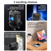 YC86 Three Charging Ports 17W MAX Charging Smart Digital Display UK Digital Fast Charger