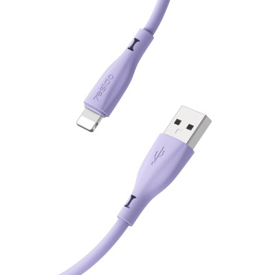 CA119L Max 2A USB To IP 1m Liquid Silicone Fast Charging Data Cable