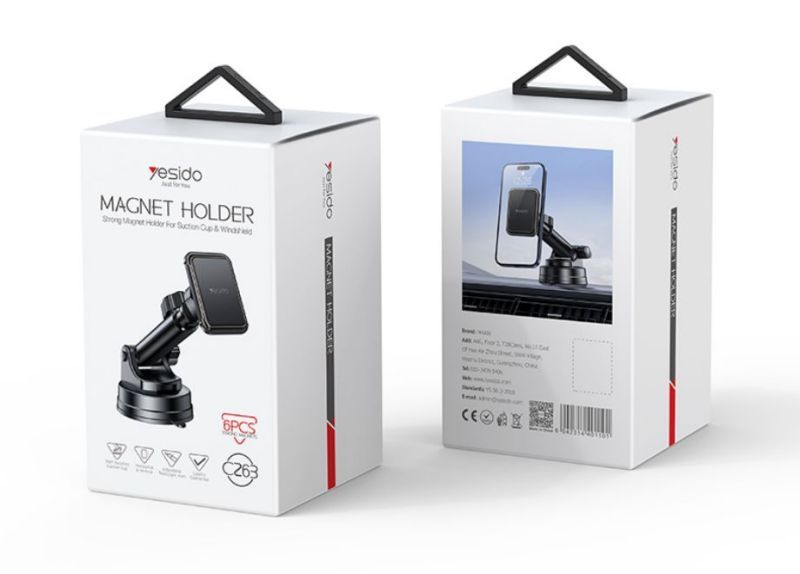 C263 Magnetic Suction Cup Phone Holder Packaging