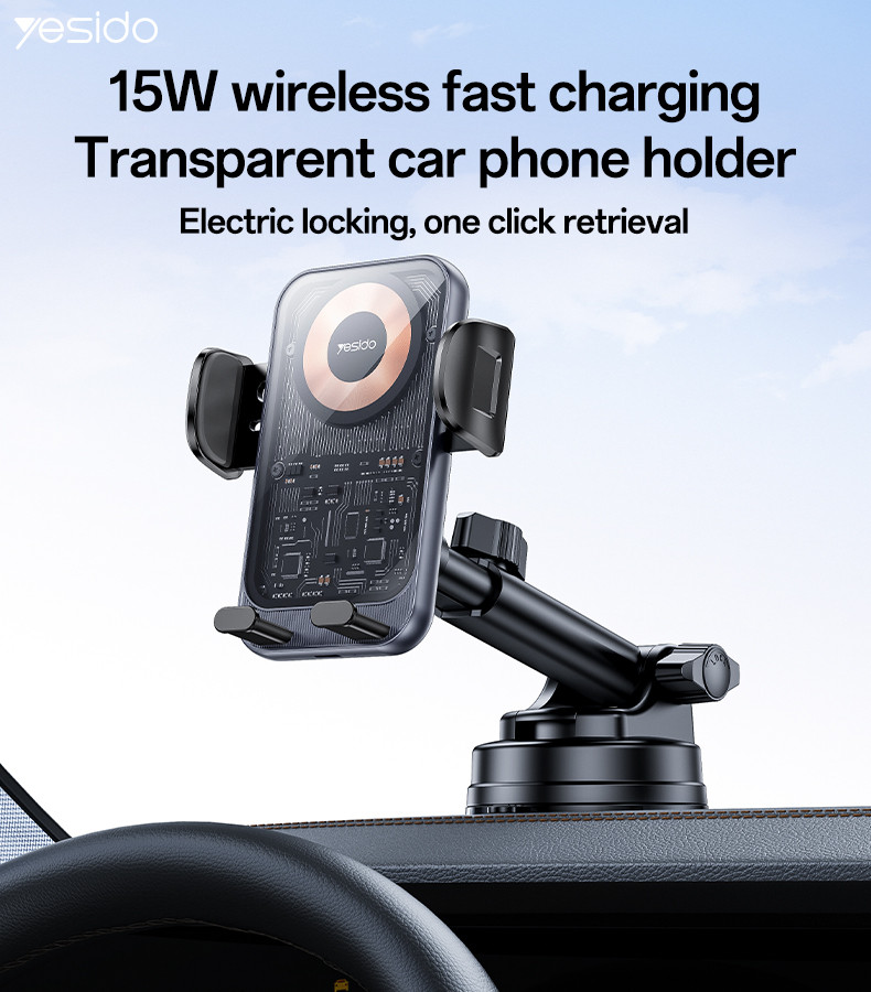 C307 15W Wireless Charging Phone Holder