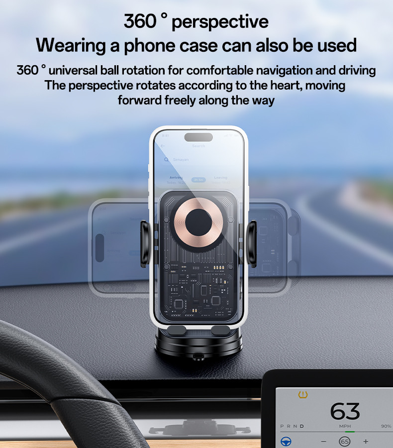 C307 15W Wireless Charging Phone Holder details