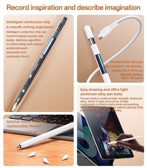 ST16 Aluminum Alloy 130mAh Battery Three Generations Of IP Tablet Specific Pens Stylus Pen