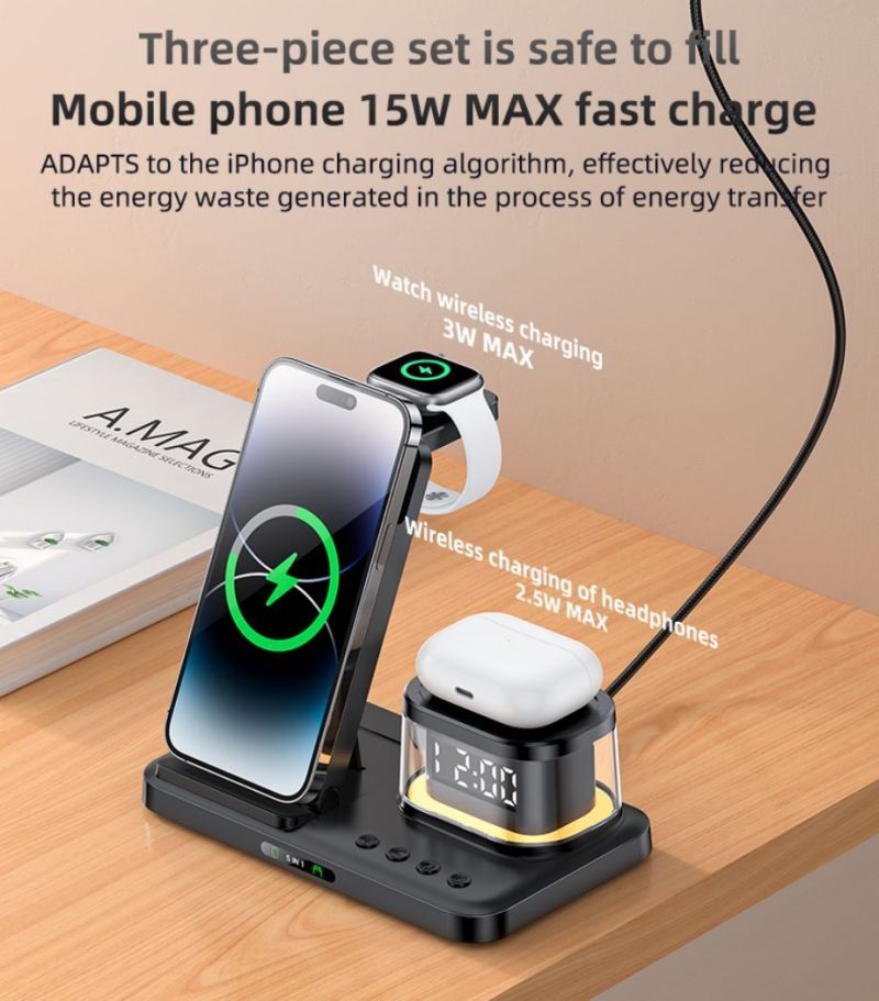 DS22 5 in 1 Wireless Charging Stand(For IP) Details