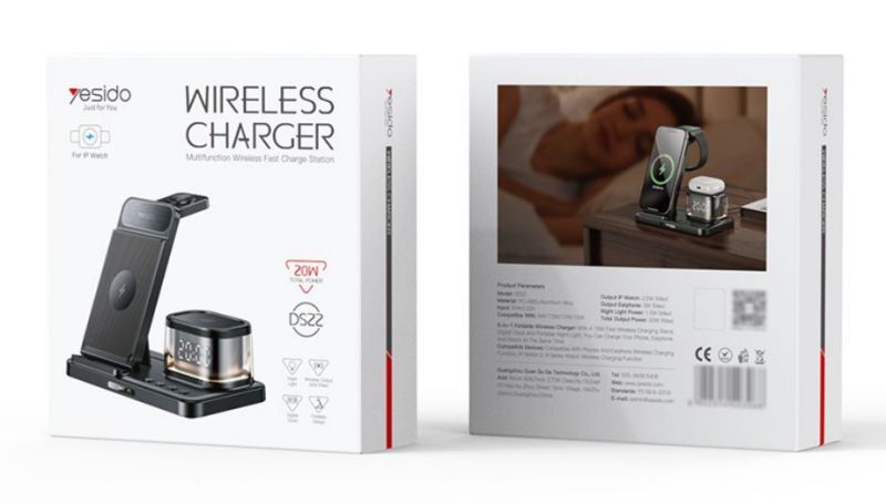 DS22 5 in 1 Wireless Charging Stand(For IP) Packaging