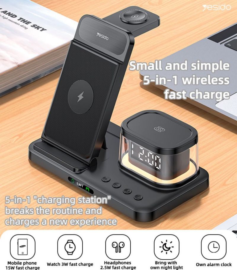 DS23 5 in 1 Wireless Charging Stand(For IP)