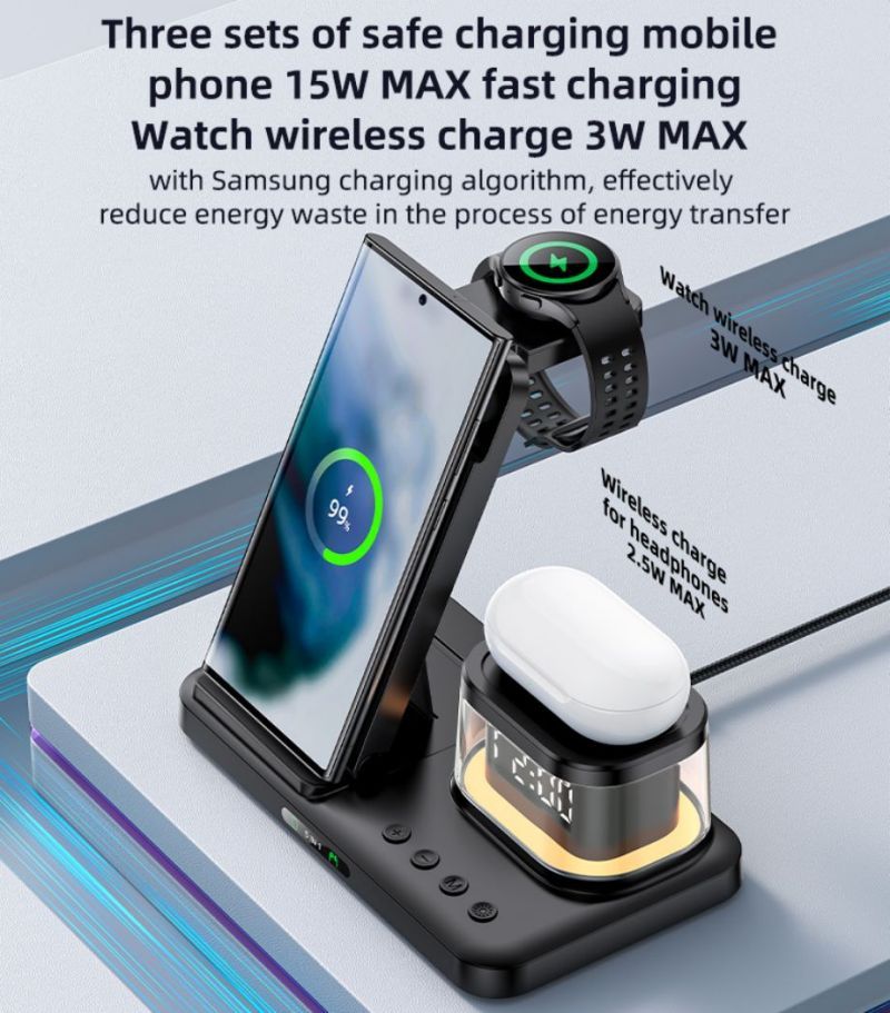 DS23 5 in 1 Wireless Charging Stand(For IP) Details