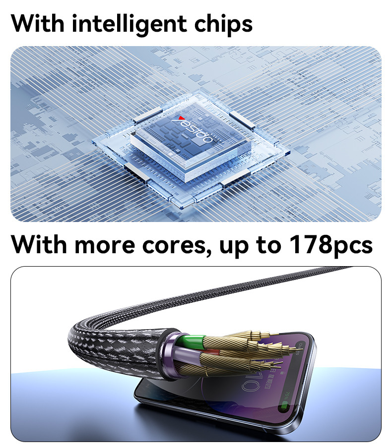 CA165L 27W/12W USB/Type-C To IP Data Cable Details