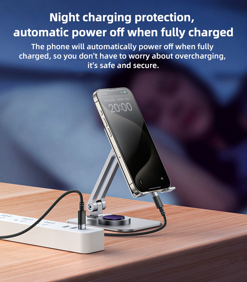 CA160 60W Type-C To Type-C Auto Disconnecting Charging Data Cable Details