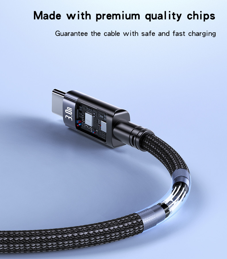 CA123C USB To TC 27W Auto Disconnecting Charging Data Cable Details