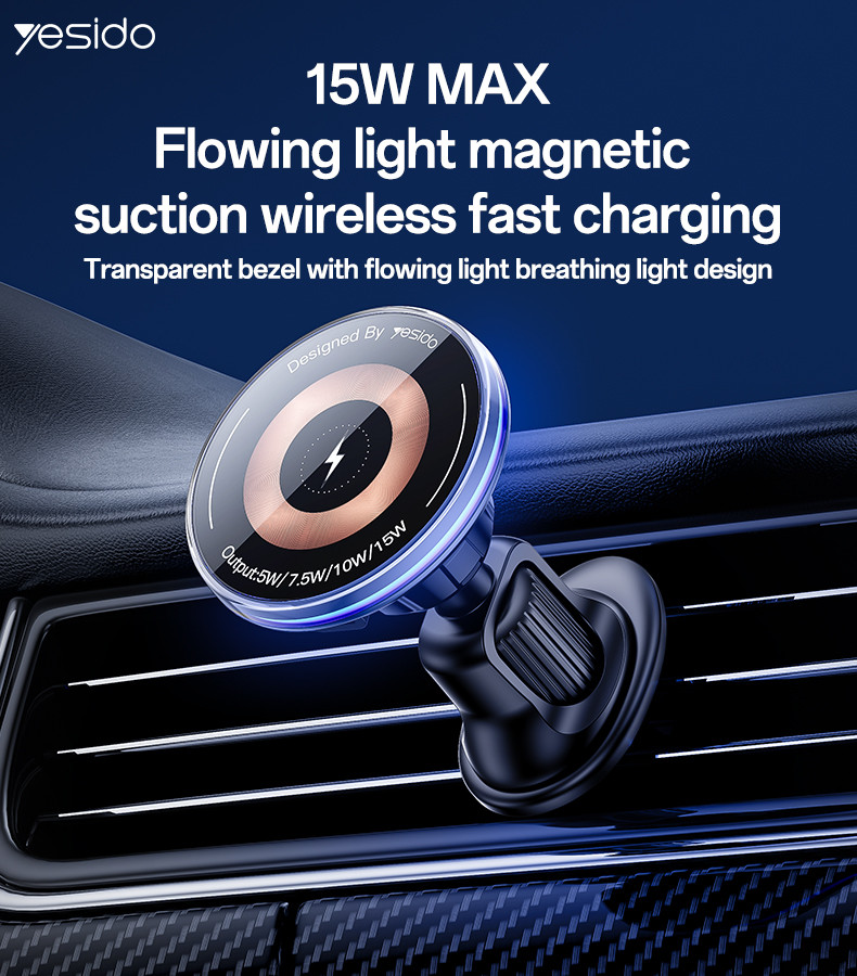 C308 15W Magnetic Magsaging Wireless Charging Phone Holder