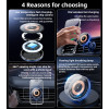 C308 Low Temperature 15W MAX Flowing Light Magnetic Suction Wireless Fast Charging Phone Holder