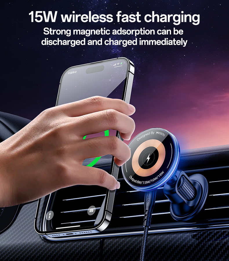 C308 15W Magnetic Magsaging Wireless Charging Phone Holder Details