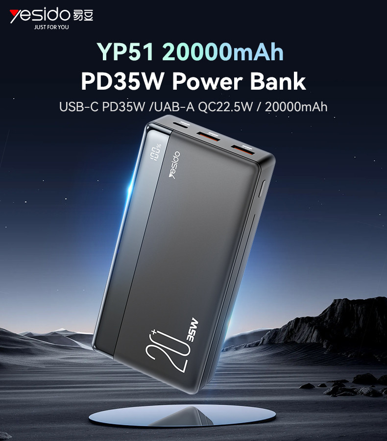 YP51 35W Fast Charging 20000mAh Power Bank