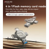 GS23 USB 3.0 High-speed Transmission Mini Design 4 in 1 Flash Memory Card Reader