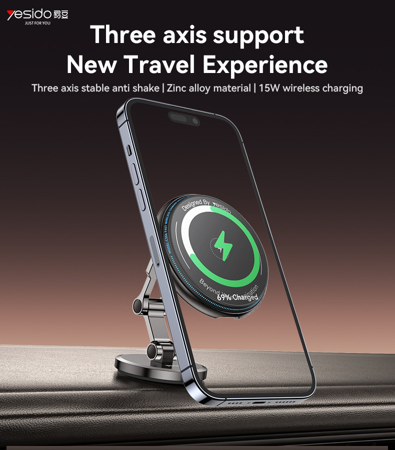 C306 15W Magnetic Magsaging Wireless Charging Phone Holder