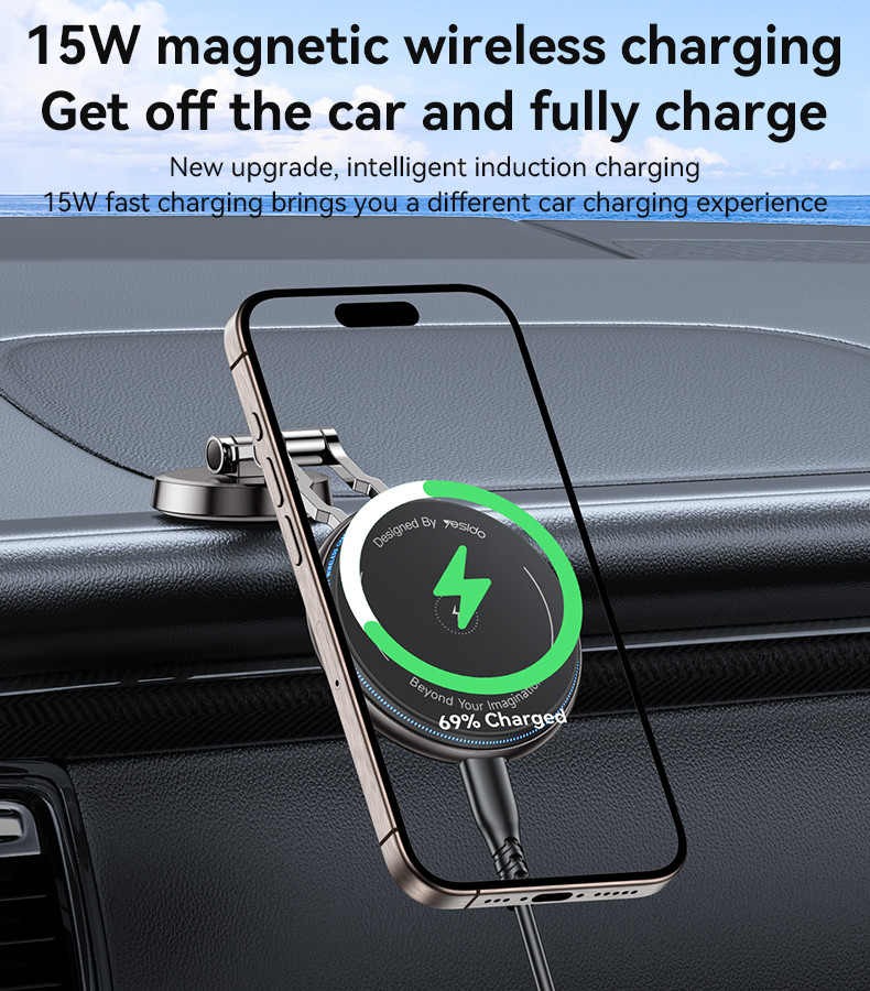 C308 15W Magnetic Magsaging Wireless Charging Phone Holder Details