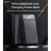 YP54 PD 20W + USB-A 22.5W Fast Charging LED Power Status Light Anti-slip Texture 20000mAh Power Bank