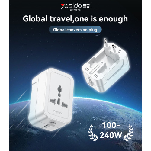 MC32 Support 1380W High Power Multi-national Standard Plugs Global Plug Adapter