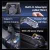Y63 117W LED Power Display With Telescopic Cable USB & TC Ports Fast Charging Car Charger