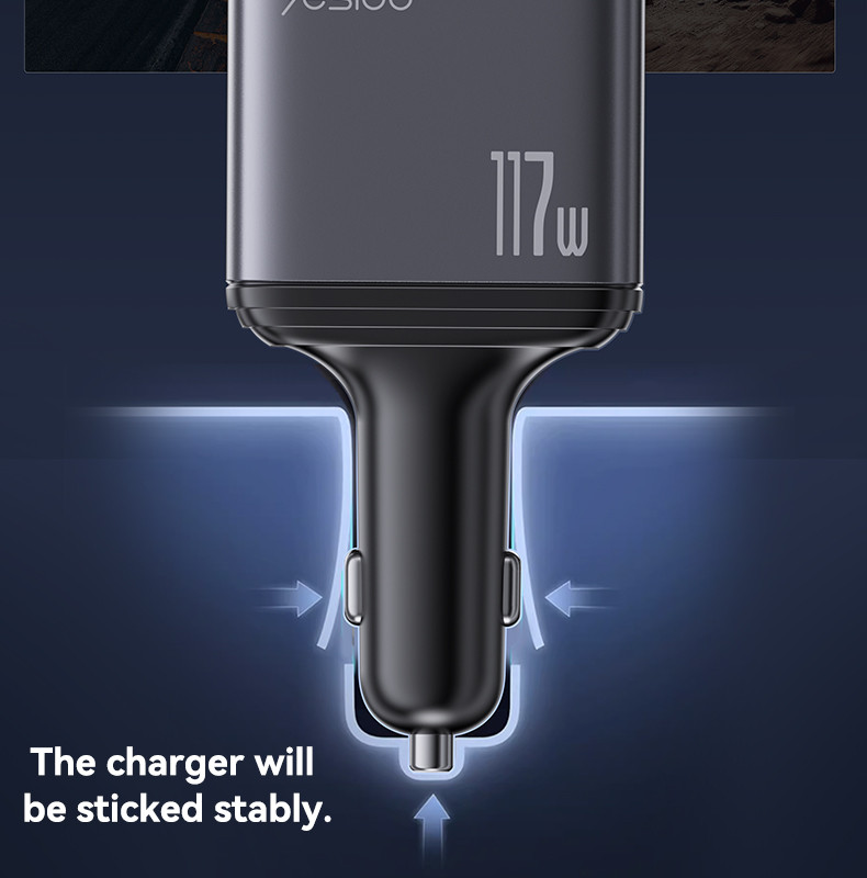 Y63 117W Fast Charging Car Charger Details