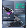GS25 Aluminum Alloy Data Transmission Power Real-time Display USB-C to IP Digital Charging Adapter