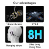 YSP12 BT5.3 IPX4 Waterproof Hanging Stripe Ultra Long Using Time Wireless Bone Conduction Earphone