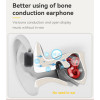 YSP12 BT5.3 IPX4 Waterproof Hanging Stripe Ultra Long Using Time Wireless Bone Conduction Earphone