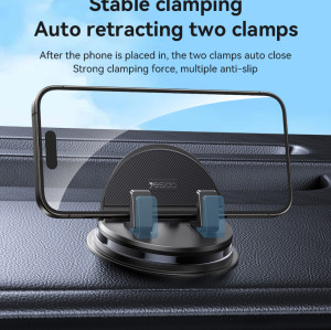 C268 360 Rotating Silicone Anti-slip Adsorption Automatic And Stable Clamping Dashboard Phone Holder