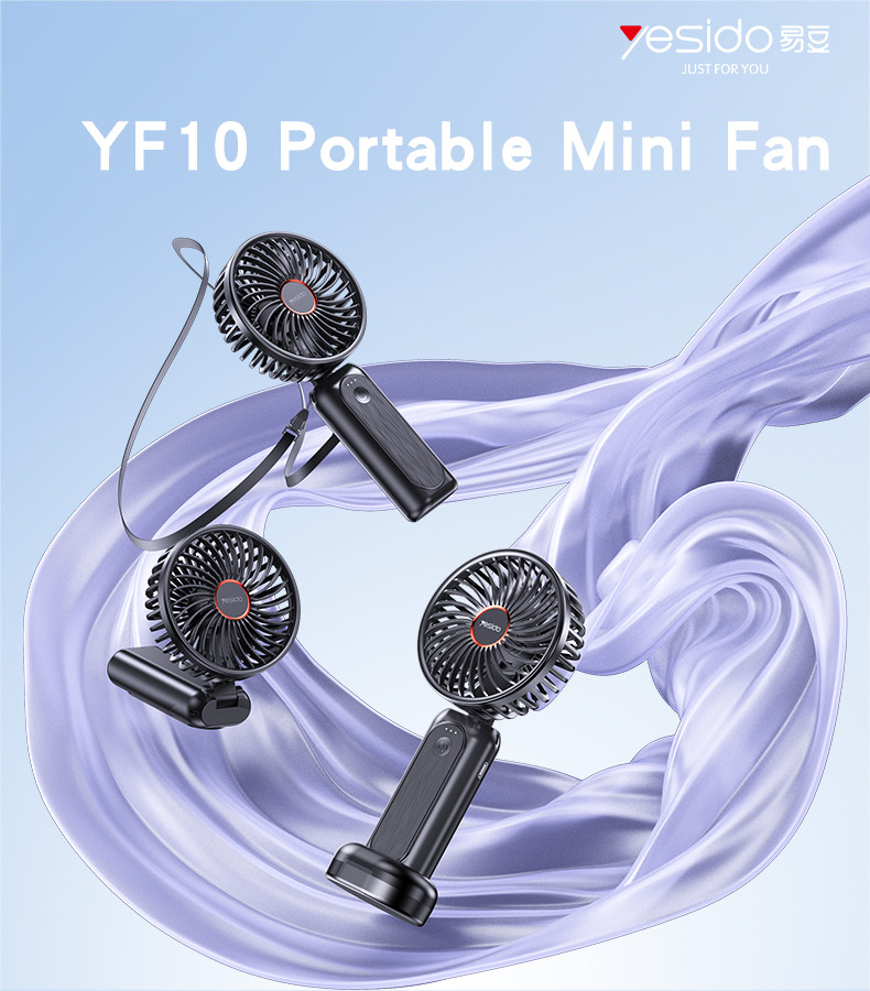 Yesido YF10 Handheld Mini Fan (With Power Bank Function)