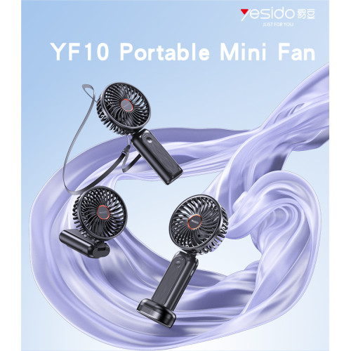 YF10 3 Stages Of Speed With Big Battery As Mini Power Bank More Easily Using Portable Mini Fan