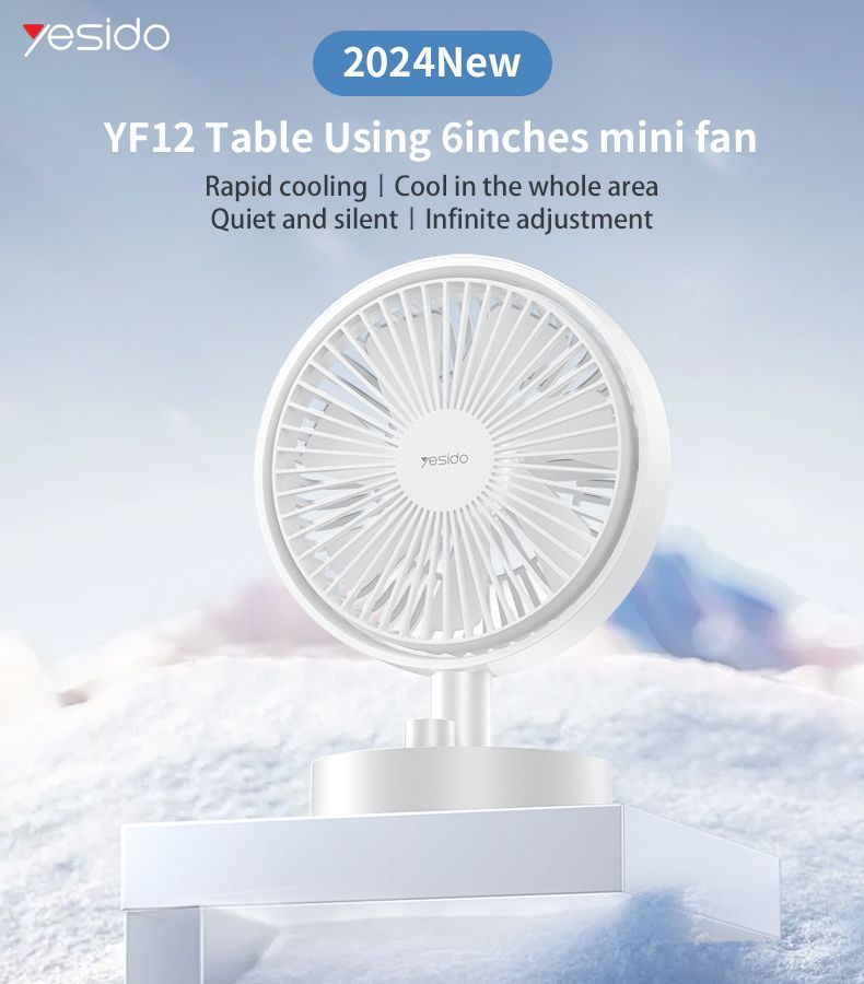 Yesido YF12 7 Blades Mini Desktop Fan