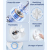YF12 Rapid Cooling 7 Fan Blades 10 Stages Of Speed Infinite adjustment Table Using 6 Inches Mini Fan