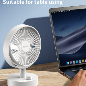 YF12 Rapid Cooling 7 Fan Blades 10 Stages Of Speed Infinite adjustment Table Using 6 Inches Mini Fan