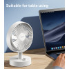 YF12 Rapid Cooling 7 Fan Blades 10 Stages Of Speed Infinite adjustment Table Using 6 Inches Mini Fan