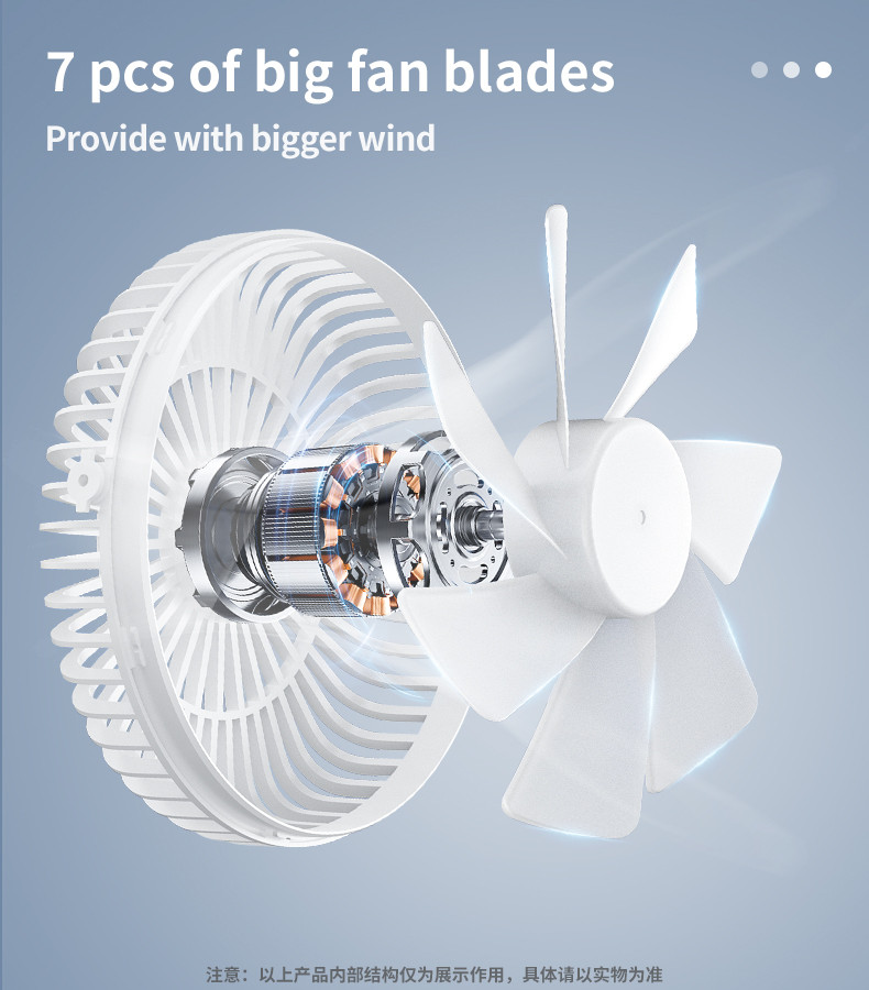 Yesido YF12 7 Blades Mini Desktop Fan Details