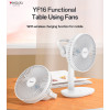 YF16 5 Stages Of Speed With Wireless Charging Plate Functional Table Using Mini Fan