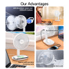YF16 5 Stages Of Speed With Wireless Charging Plate Functional Table Using Mini Fan