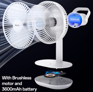 YF16 5 Stages Of Speed With Wireless Charging Plate Functional Table Using Mini Fan