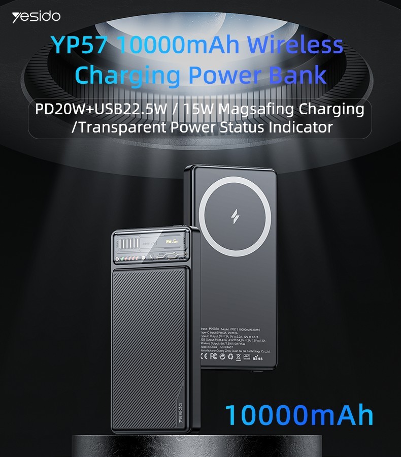 YP57 Magnetic 10000mAh Fast Charging Power Bank