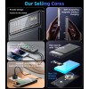YP57 10000mAh 15W Magnetic Wireless Fast Charging Transparent Power Status Indicator Power Bank