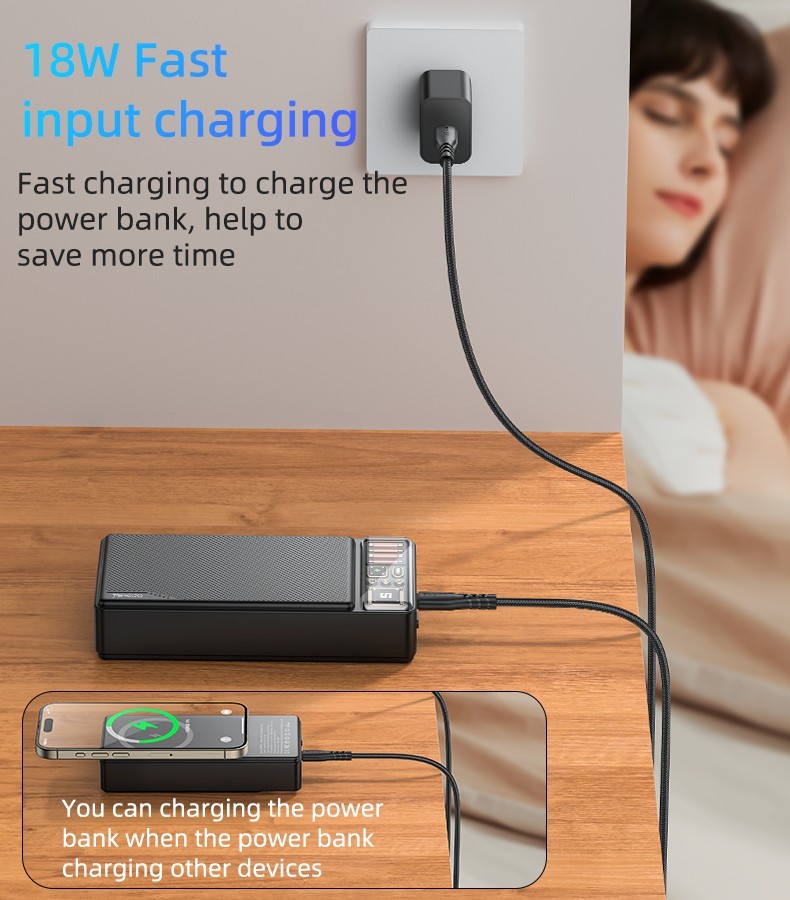 YP58 Magnetic 20000mAh Fast Charging Power Bank Details