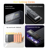 YP55 10000mAh PD20W+USB22.5W Fast Charging Transparent Power Status Indicator With Cable Power Bank
