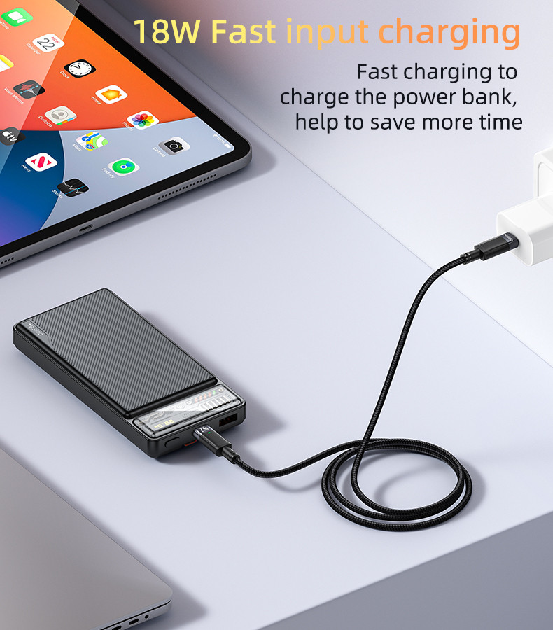 YP55 10000mAh Power Bank With Cable Details