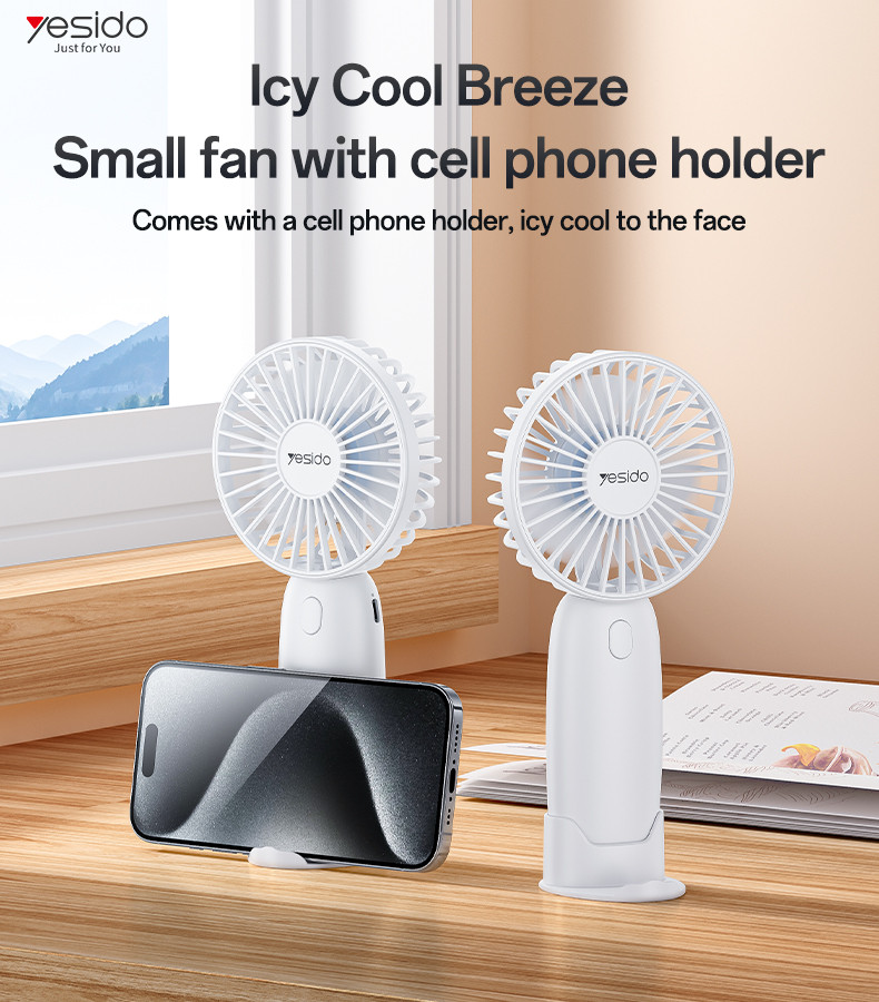 Yesido YF15 Handheld Mini Fan With Phone Holder