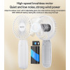 YF15 3-speed Infinitely Variable With 1200mAh Battery Removable Design Small Fan With Phone Holder