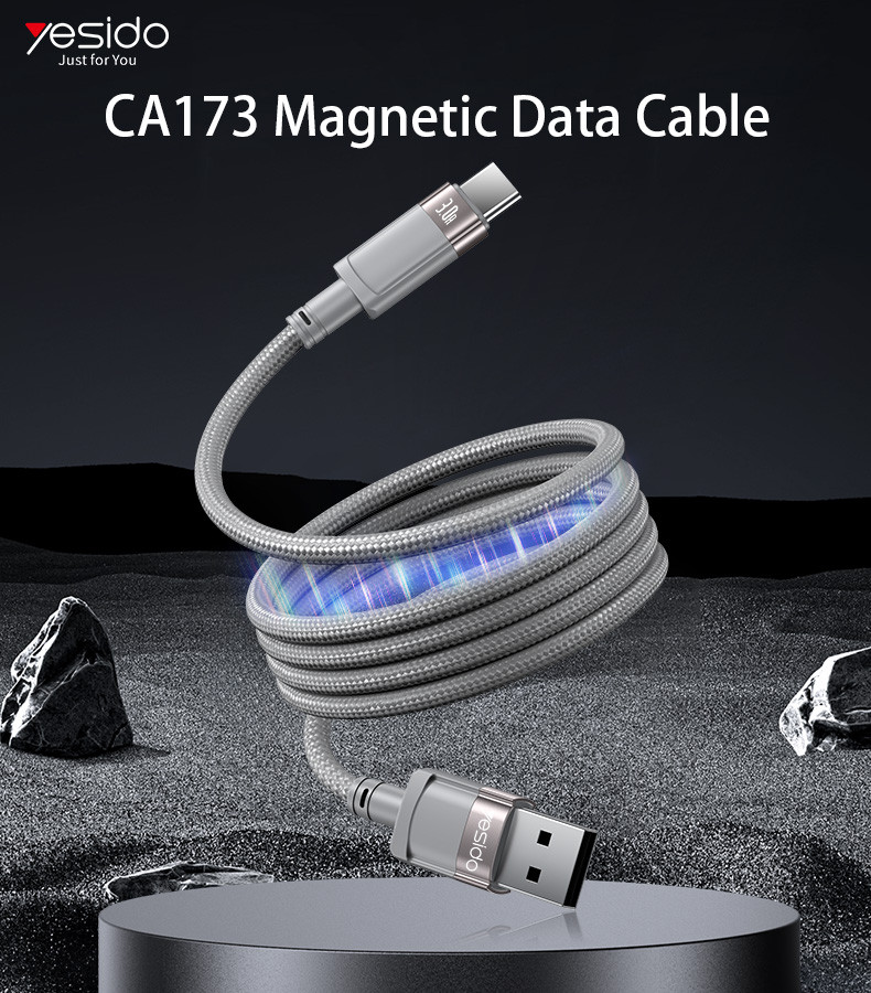 CA173 USB To TC 18W Magnetic Saving Data Cable